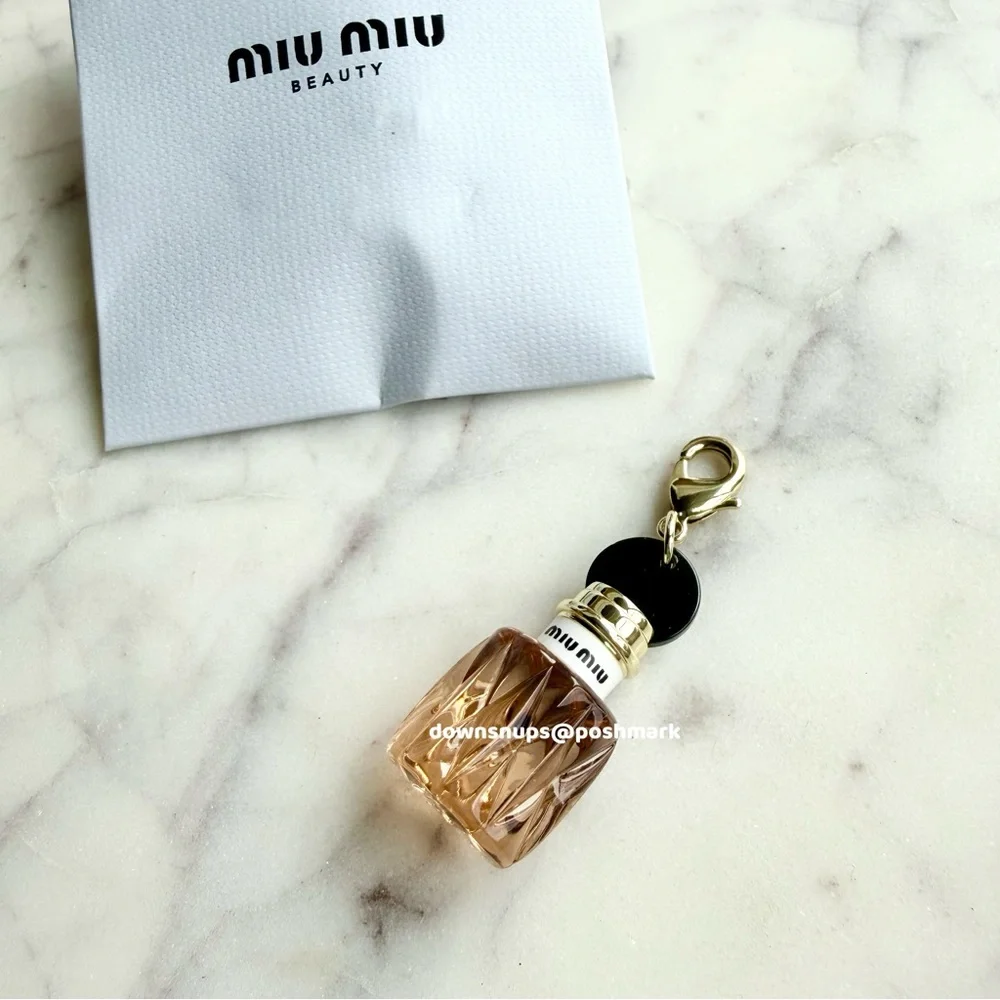 Miu Miu Miniature Miutine bottle charm